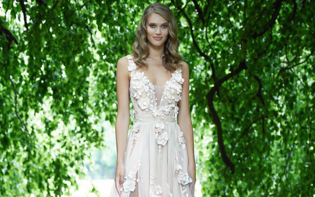 The floral wedding dresses