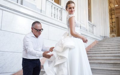Abiti da sposa in stile scultura